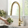 JDOOR Manufacturer 304 Stainless Steel Smart Gold Tap Pull Out Touch Sensor Kitchen Faucet